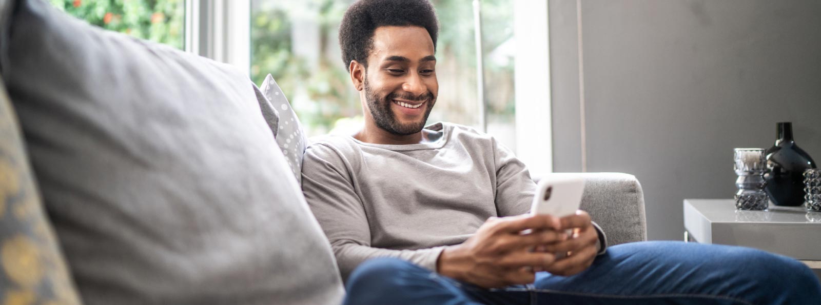 person sitting on couch